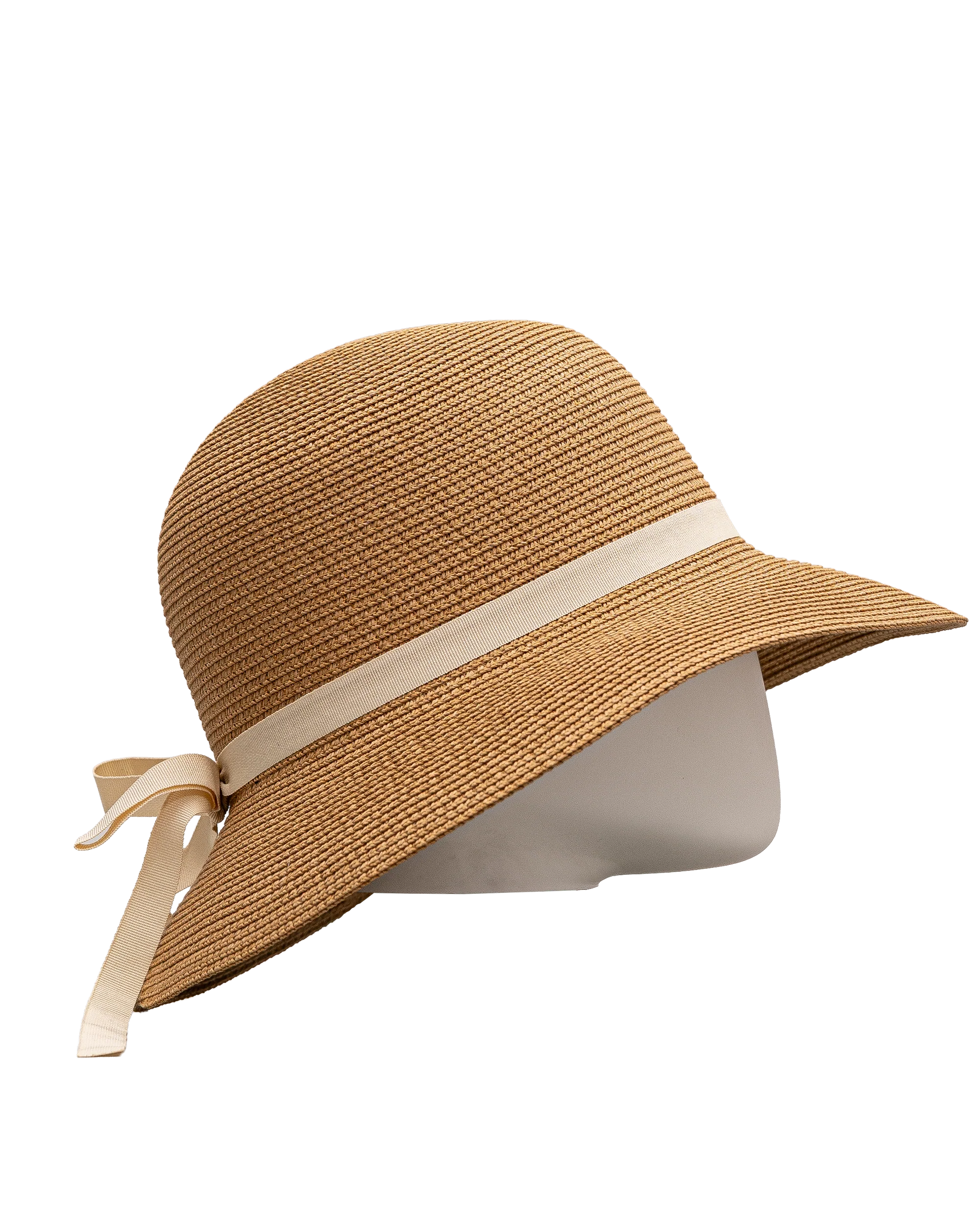 Chapeau cloche paille - Beige - #91P-05 - Image 3