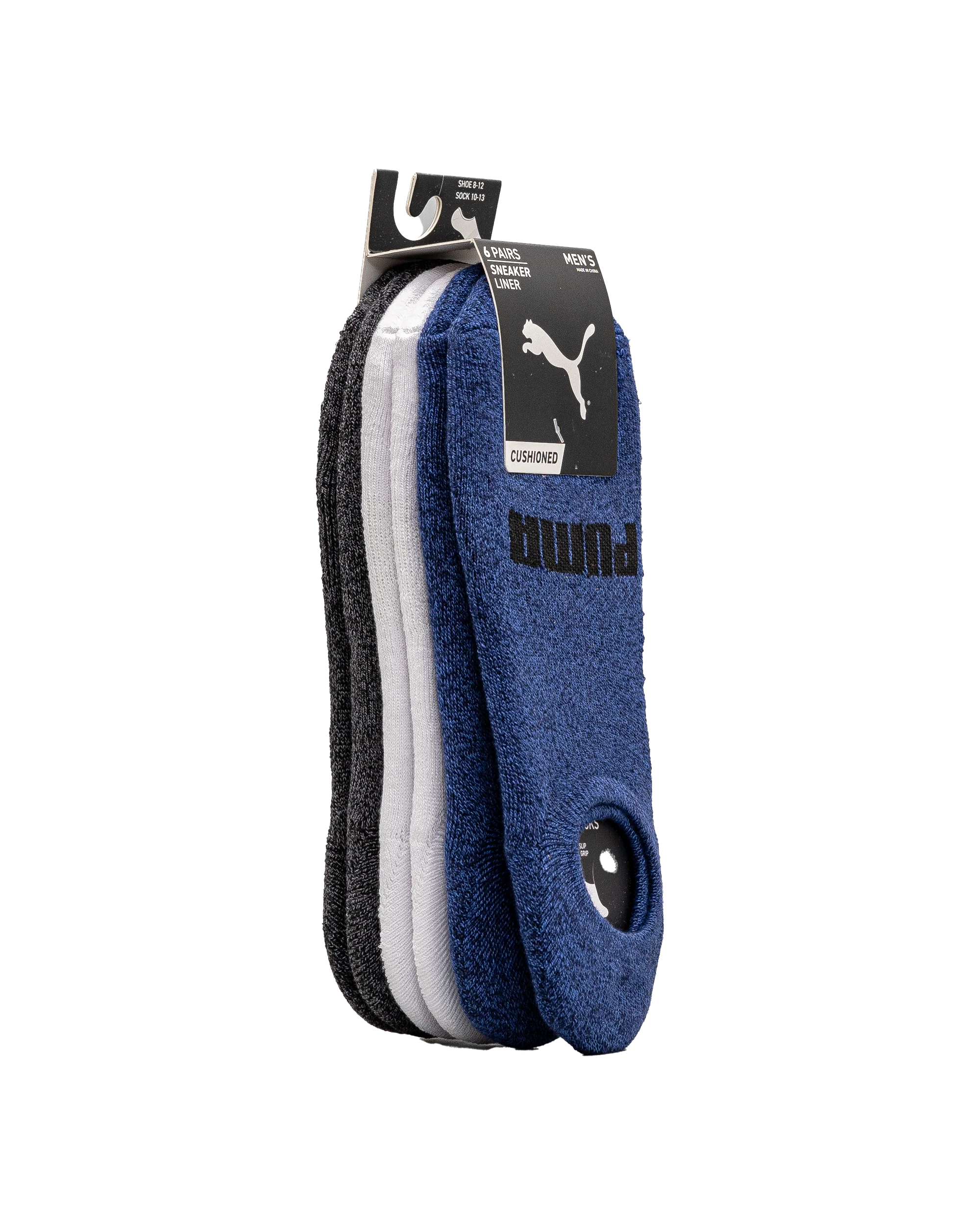 Bas invisible adulte 6pk  - Bleu - #92B-02 - Image 2